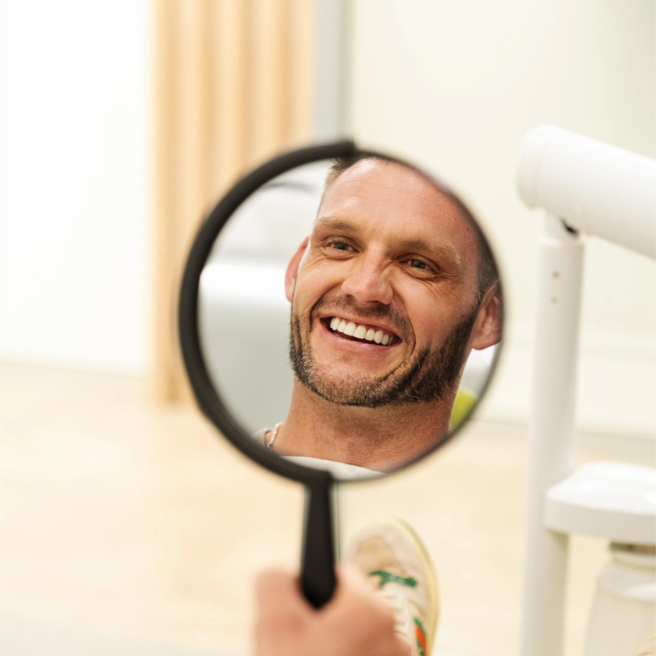 Completed composite veneers at Mermaid Smiles